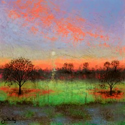 Until Tomorrow by Jo Starkey - Original Painting on Board sized 24x24 inches. Available from Whitewall Galleries